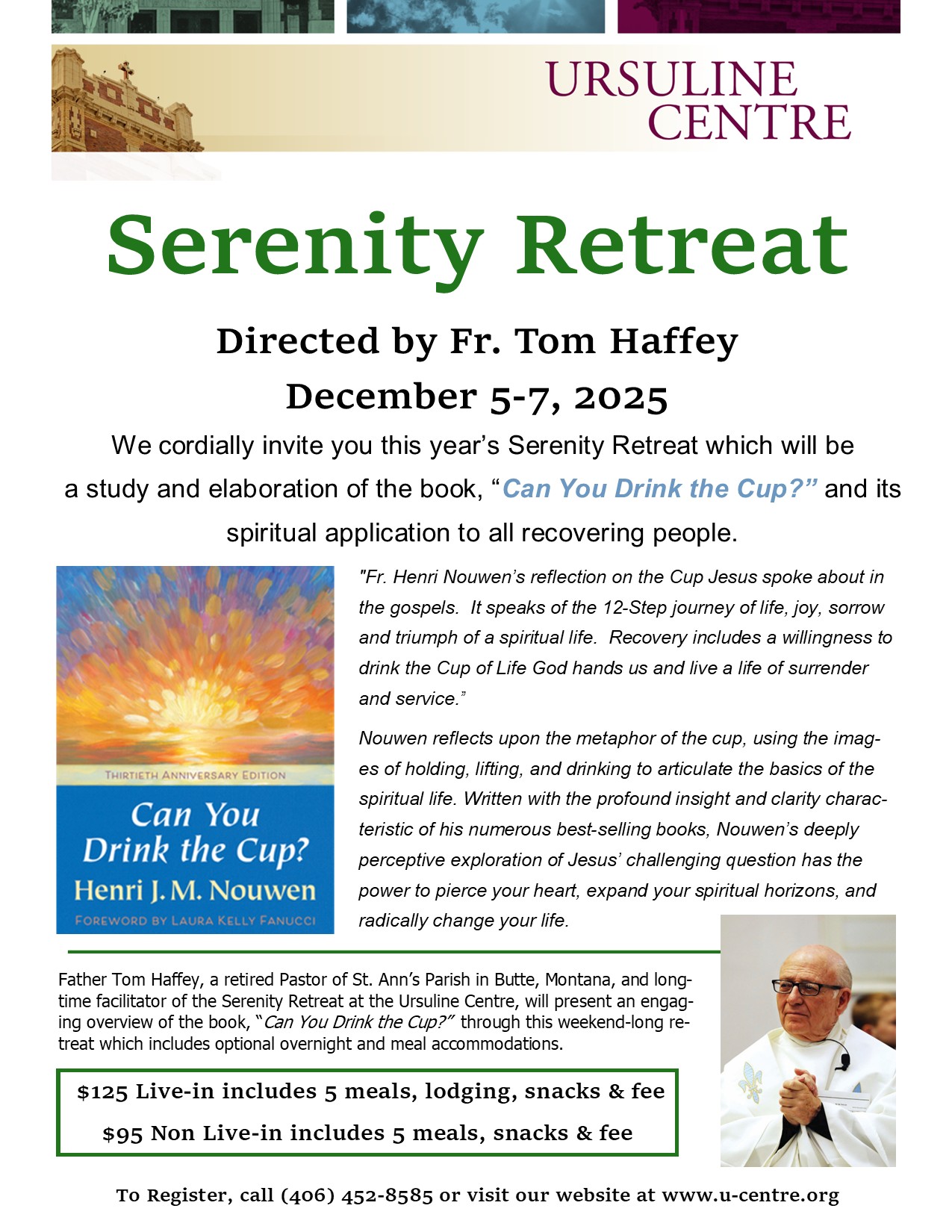 Ursuline Center Serenity Retreat 2025